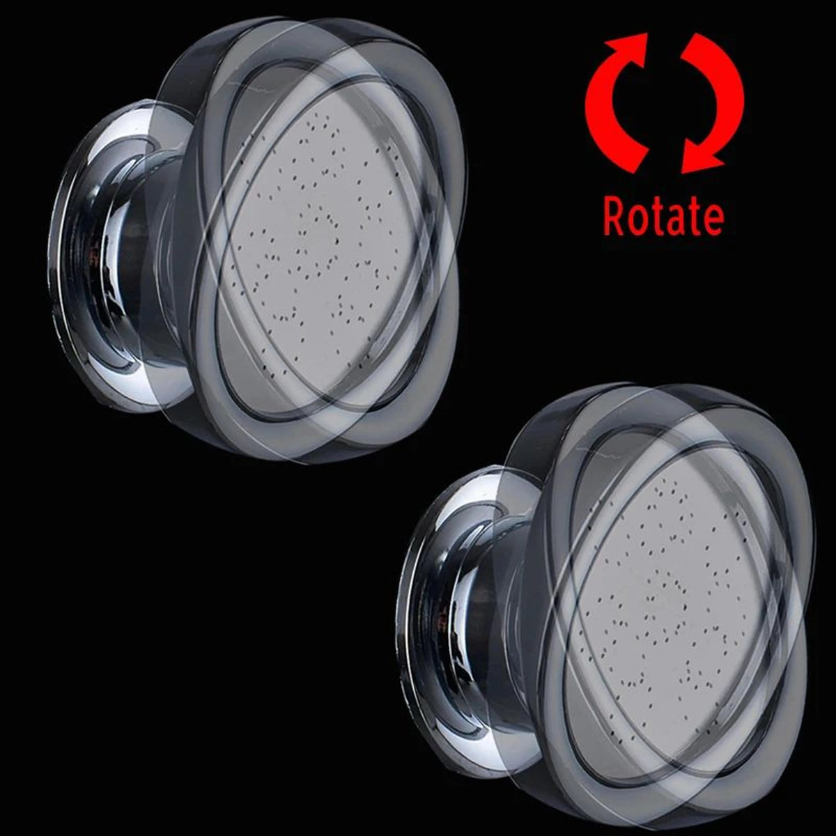 Shower Panel Water-Powered LED Temperature 6 Spray Modes