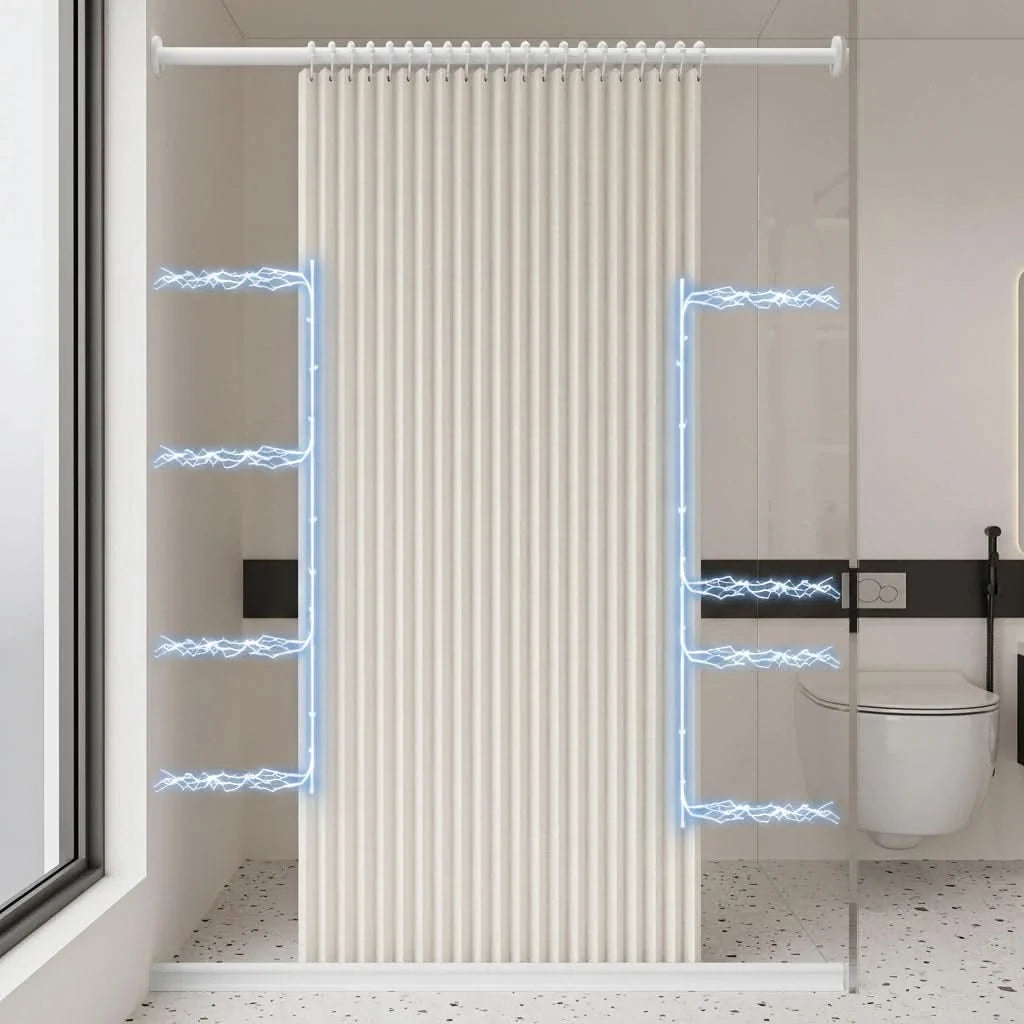 Shower Screen Foldable Magnetic Waterproof PVC