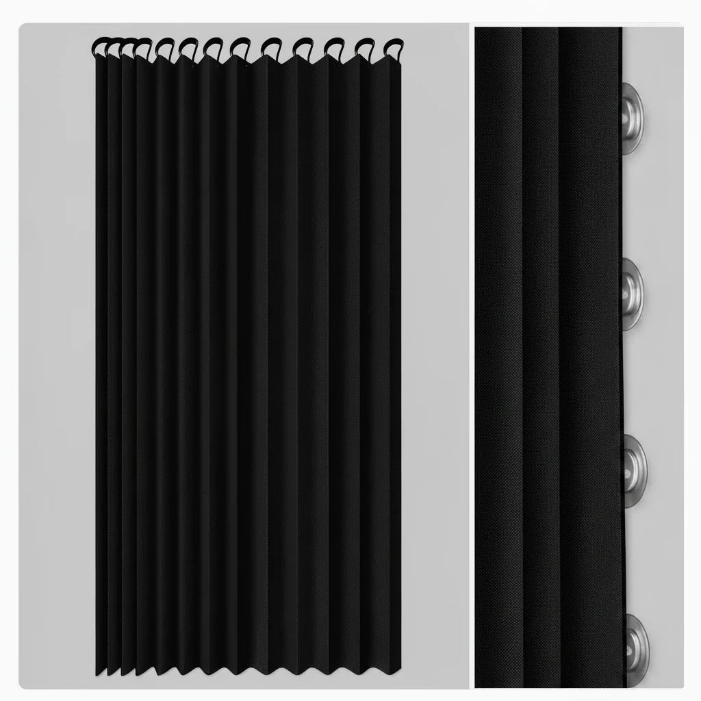 Shower Screen Foldable Magnetic Waterproof PVC