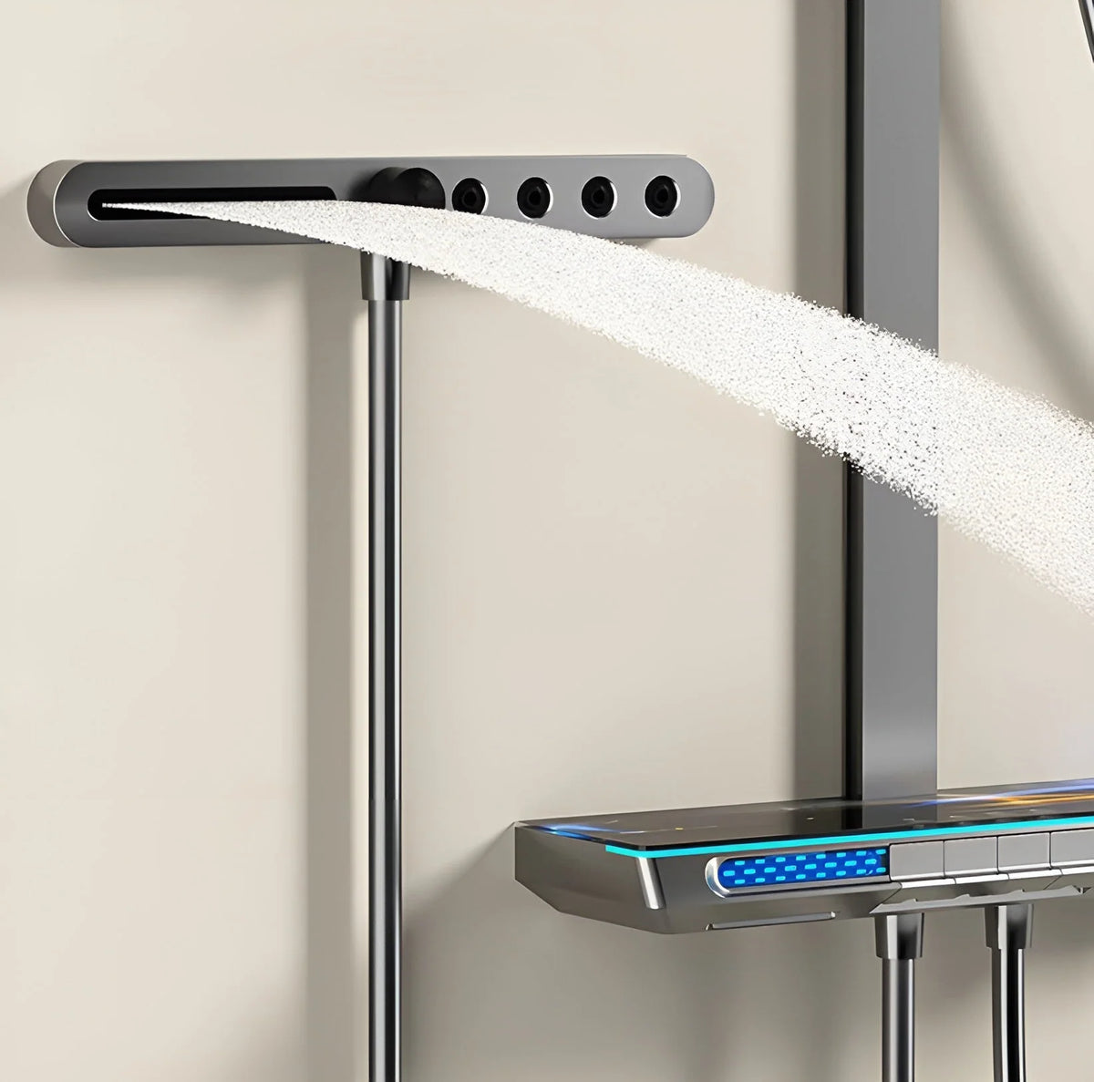 Shower Set Thermostatic Rainfall Head & Handheld Spray