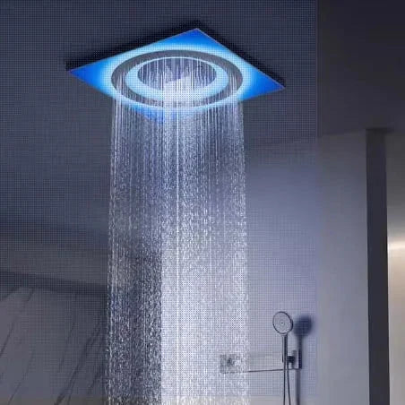 Shower System Ceiling-Mounted App-Controlled LED 5 Modes