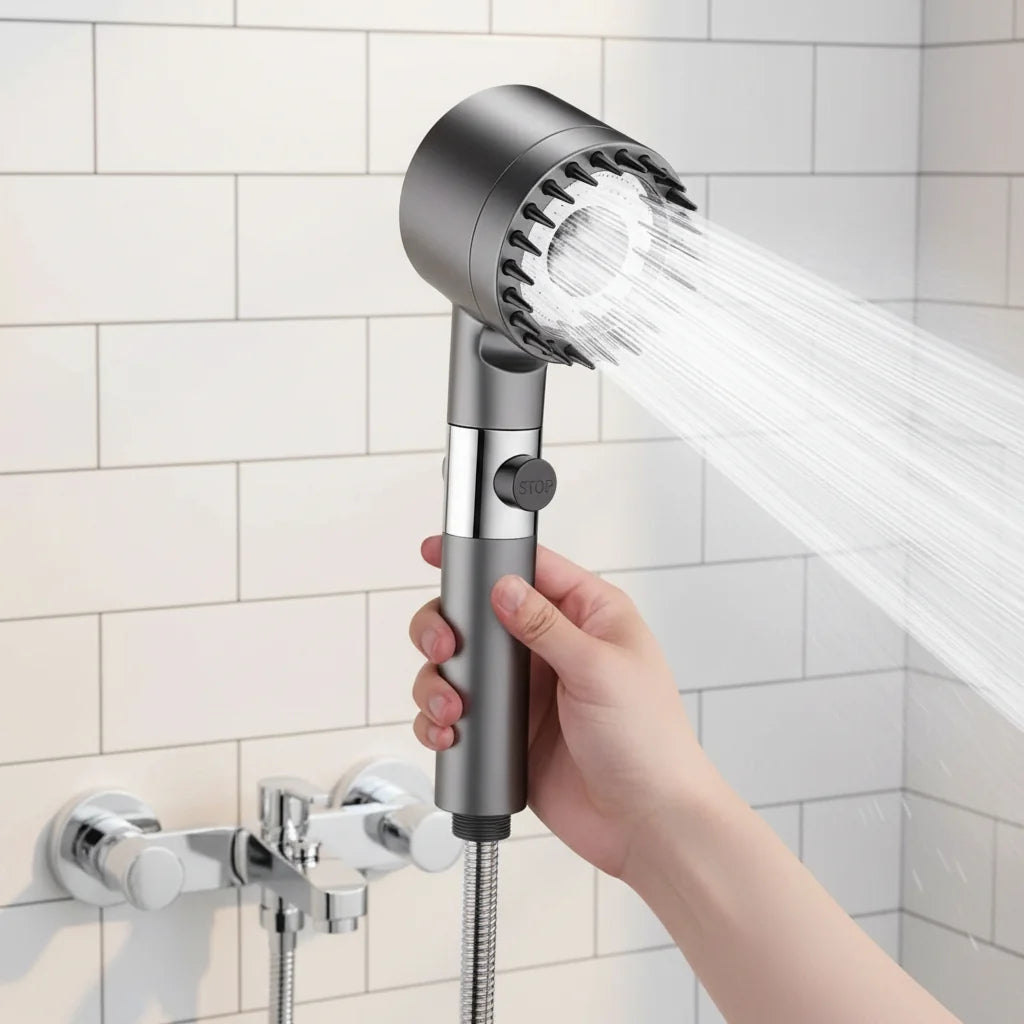 Showerhead High-Pressure Filtered Water Massage Function