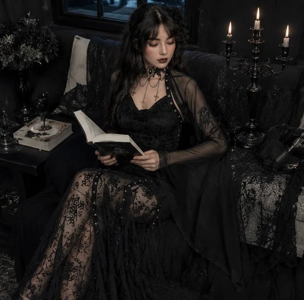 Shrug Sheer Mesh Cropped Bat Sleeves