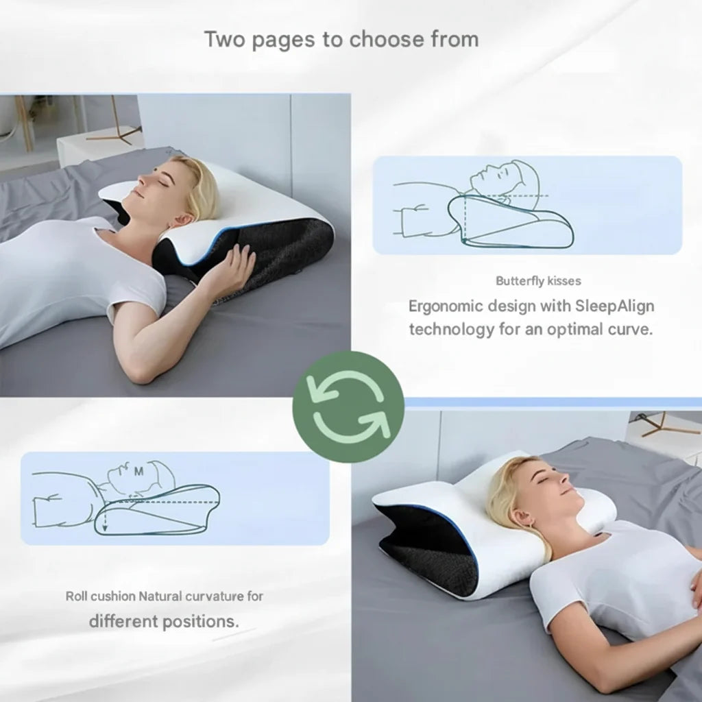 Side Sleeper Pillow Contoured High-Density Memory Foam