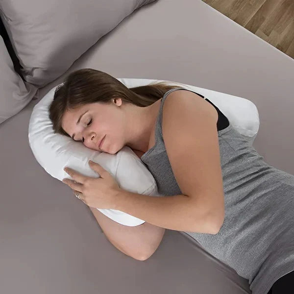 Side Sleeper Pillow Ergonomic Contour & Ear Hole