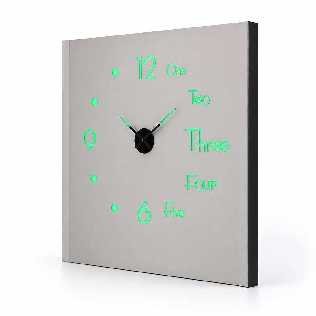 Silent Creative Wall Clock (Easy Mount)