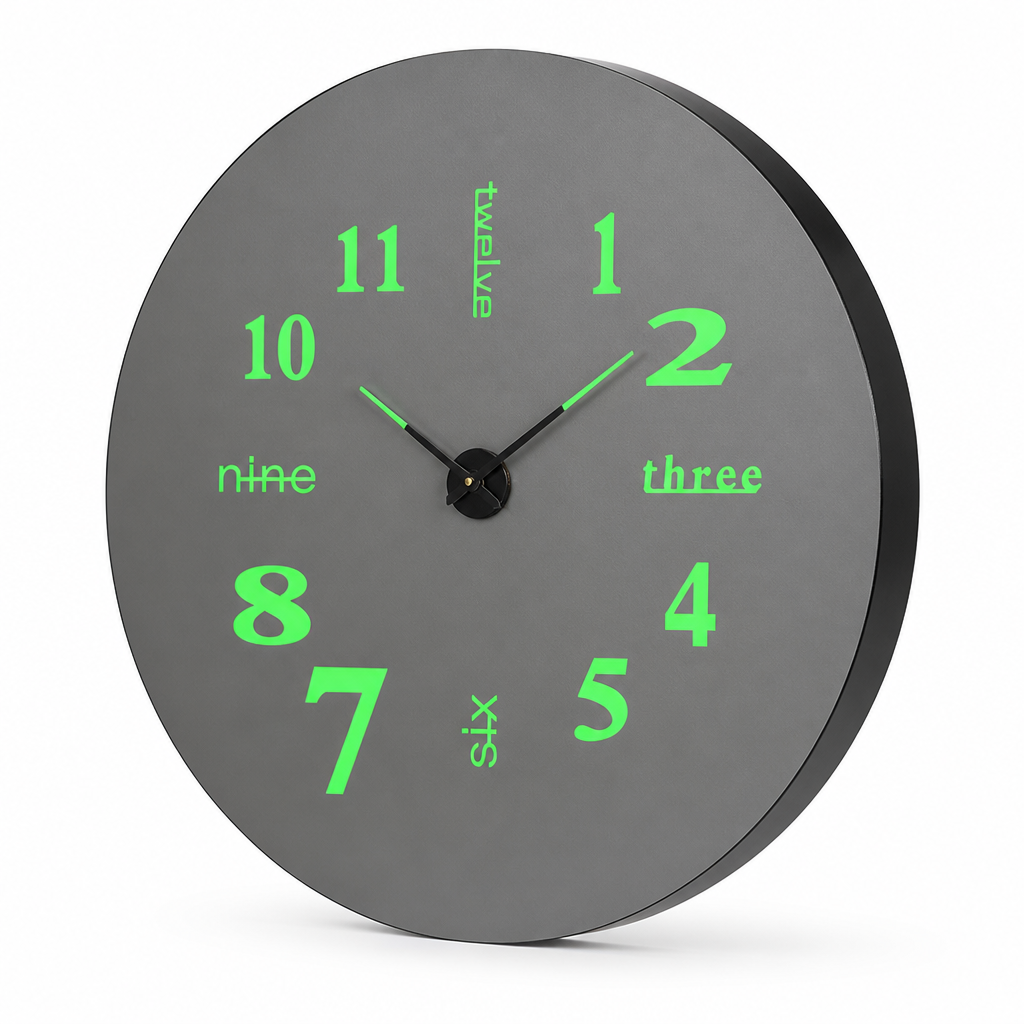 Silent Creative Wall Clock (Easy Mount)
