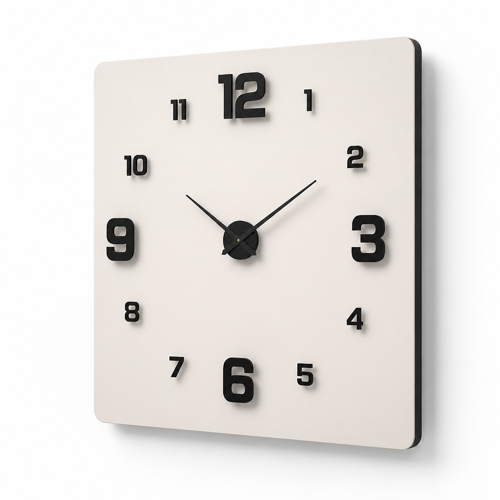Silent Creative Wall Clock (Easy Mount)