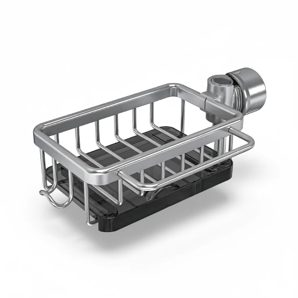 Sink Organizer Perforated Aluminum Fast-Draining Rust-Resistant