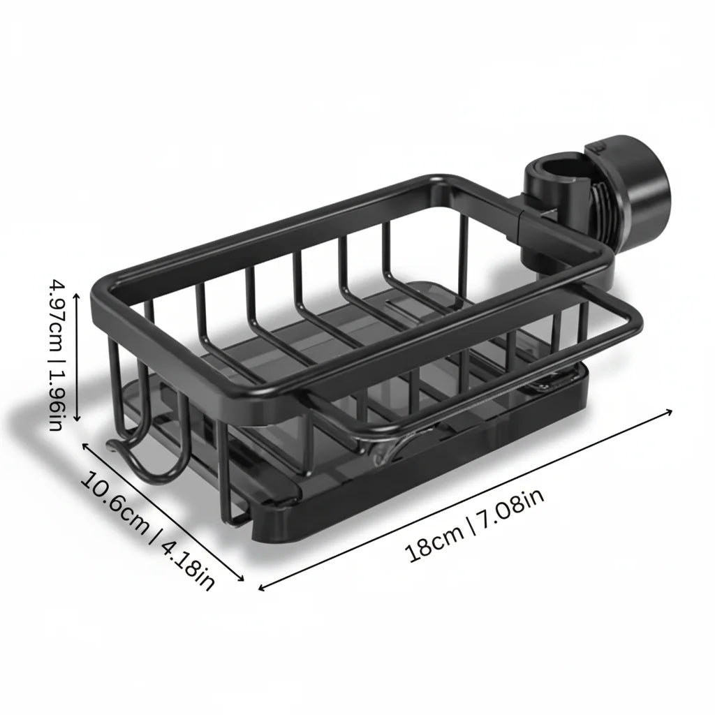 Sink Organizer Perforated Aluminum Fast-Draining Rust-Resistant