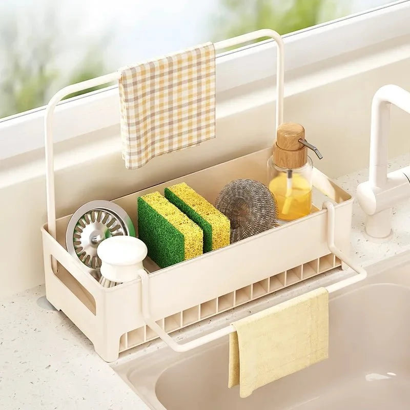 Sink Organizer Removable Tray Compact Design