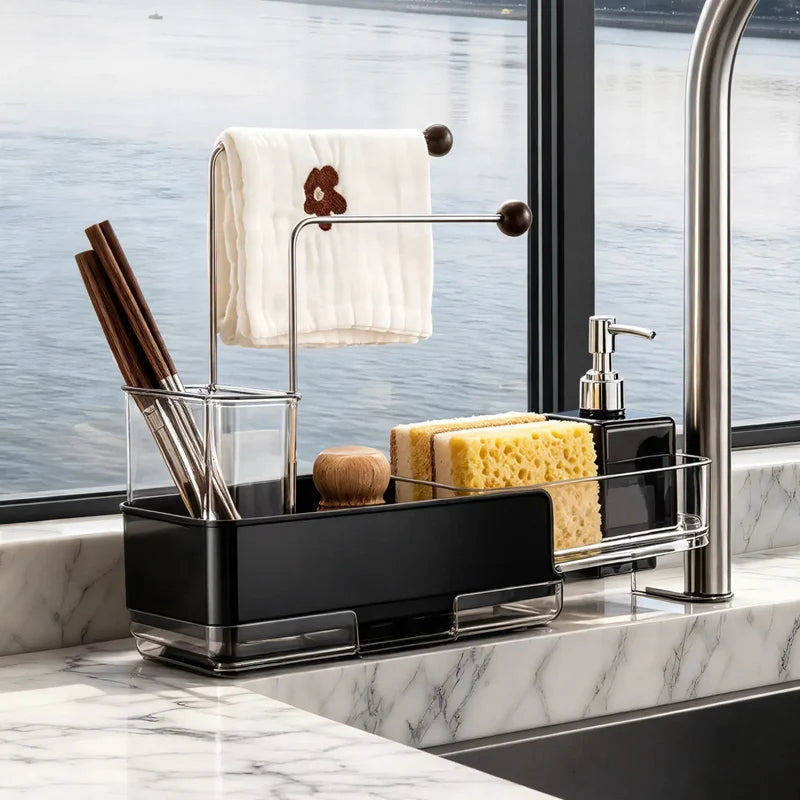 Sink Rack Expandable Stainless Steel Rust-Resistant