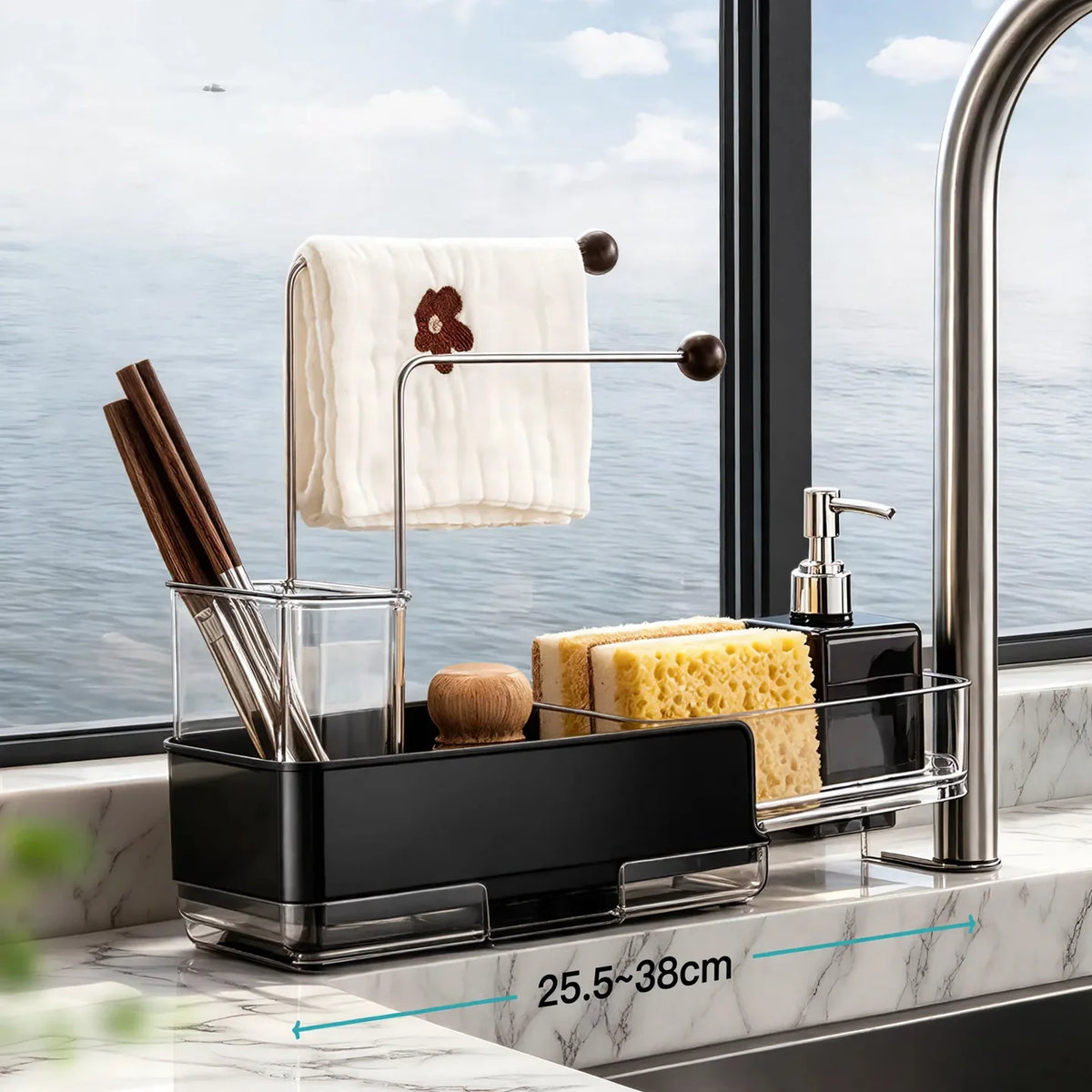 Sink Shelf Expandable Stainless Steel Rust-Resistant