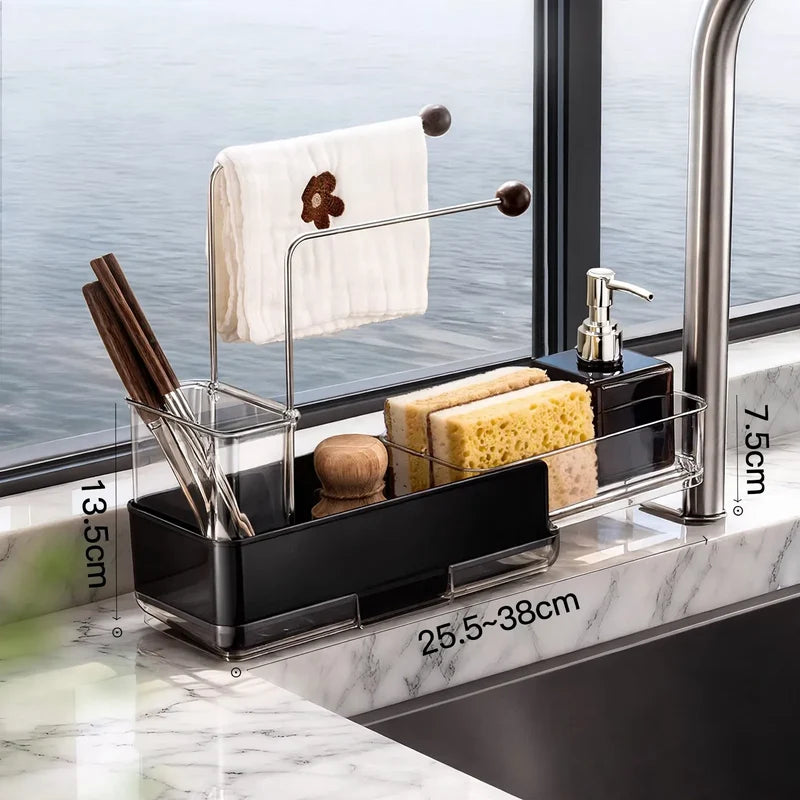 Sink Shelf Expandable Stainless Steel Rust-Resistant