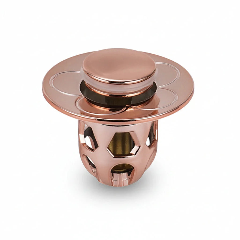 Sink Stopper Push-to-Seal Anti-Clog Stainless Steel