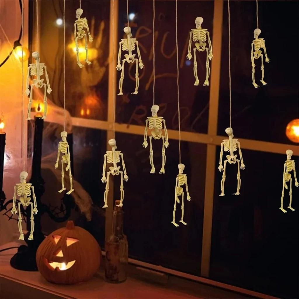 Skeleton Decoration Set Poseable Joints Matte Finish