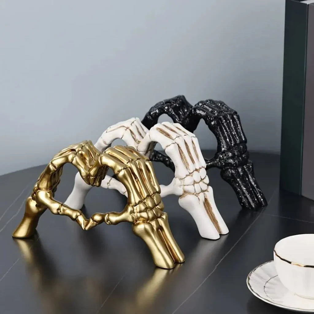 Skeleton Statue Gothic Matte Finish & Weighted Base
