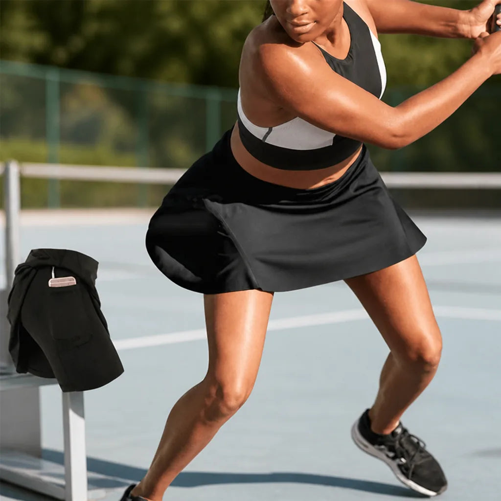 Skort UV-Cut Inner Thigh Pockets Anti-Chafe