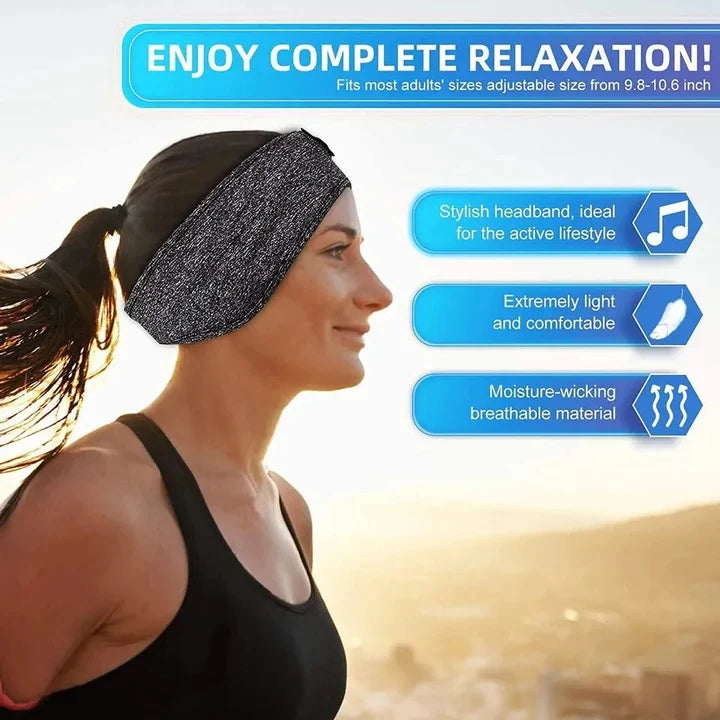 Sleep Headband Bluetooth Noise-Cancelling Breathable Cotton
