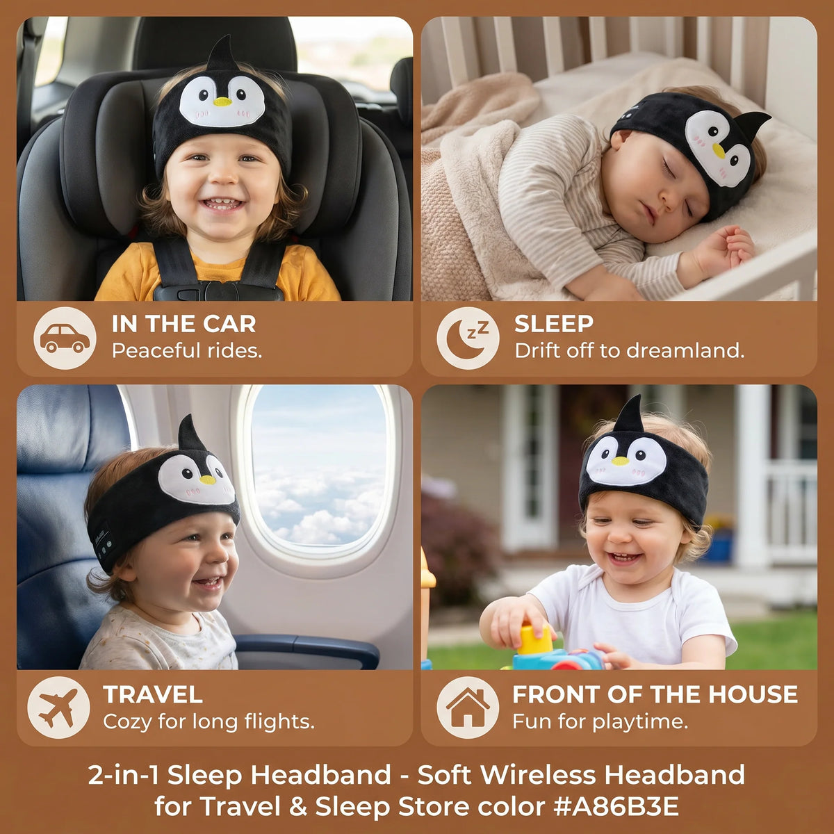 Sleep Headband Built-In Wireless Speakers Side-Sleeper Friendly
