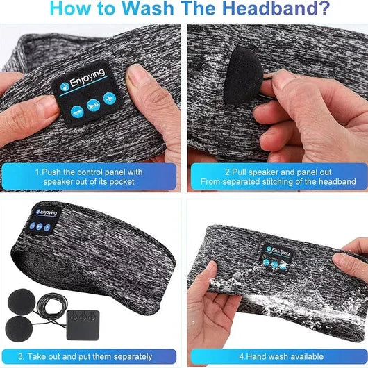 Sleep Headband Wireless Breathable Cotton Noise-Canceling