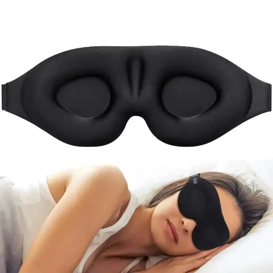 Sleep Mask 6D Contoured Memory Foam Light-Blocking