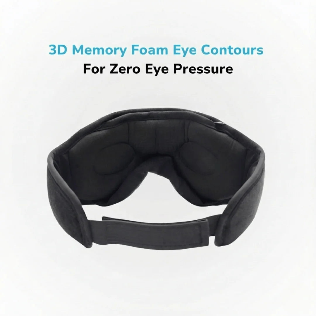 Sleep Mask Bluetooth 3D Contoured Blackout