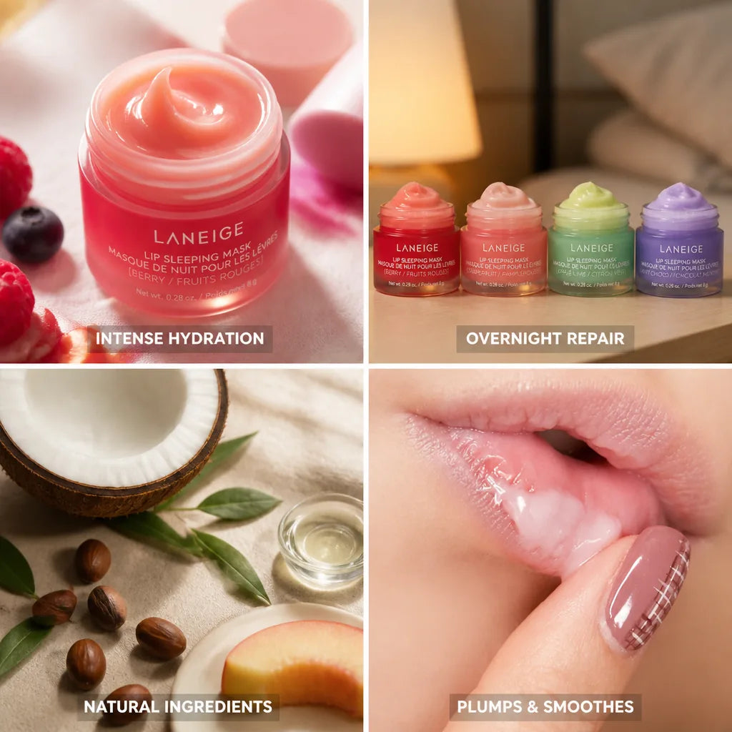 Sleeping Lip Mask Moisturizing & Plumping Set of 4