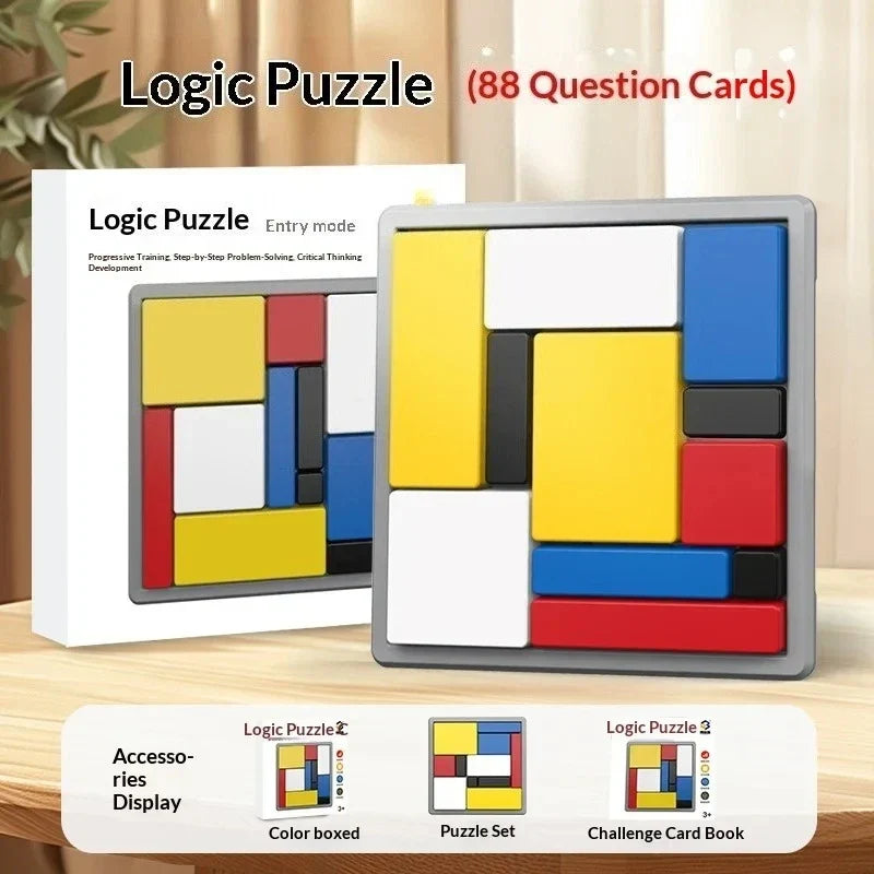 Sliding Block Puzzle Game 80 Challenges Logic Training