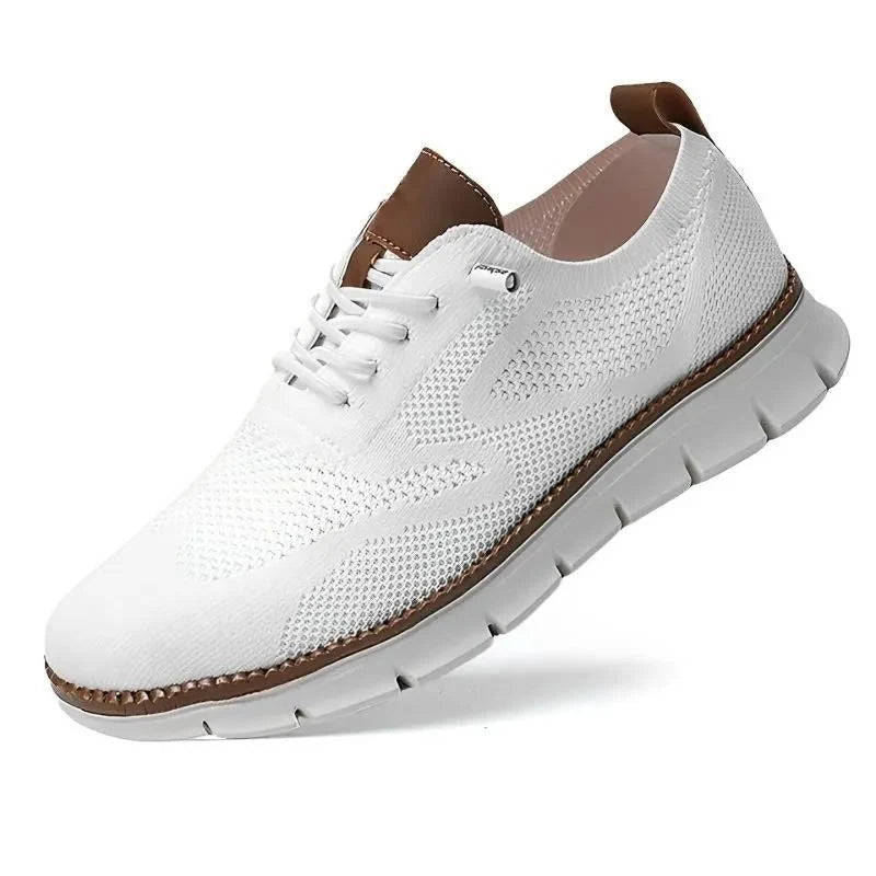 Slip-On Dress Shoe Wide Orthopedic Toe Box Breathable Knit