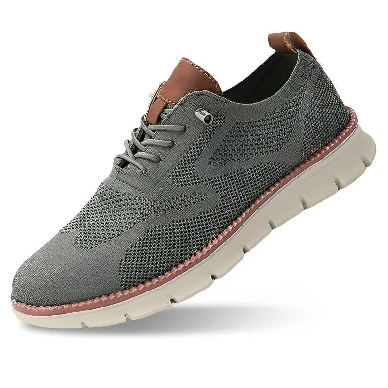 Slip-On Dress Shoe Wide Orthopedic Toe Box Breathable Knit