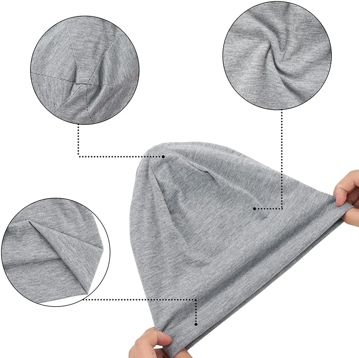 Slouch Beanie Stretch Cotton Blend Breathable Warmth