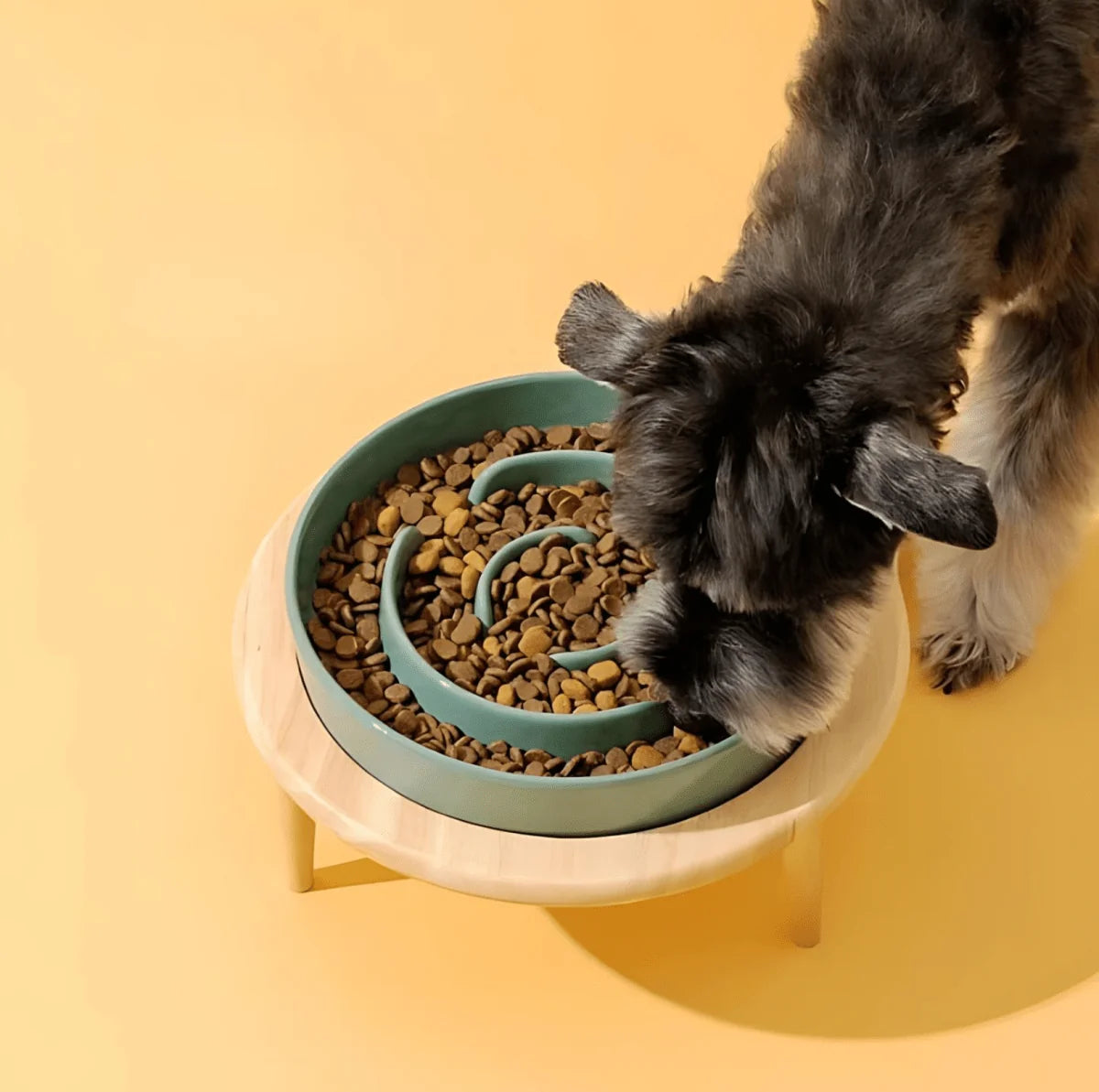 Slow Feeder Bowl Ceramic Maze Design Dishwasher-Safe