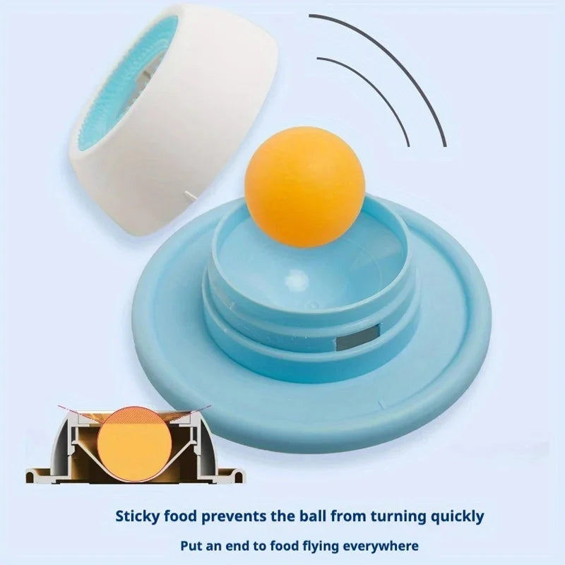 Slow Feeder Lick Mat Textured Groove Non-Slip Base