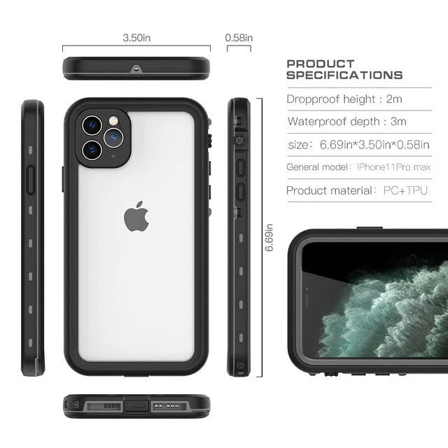 Smartphone Case IP68 Waterproof Shockproof Protection