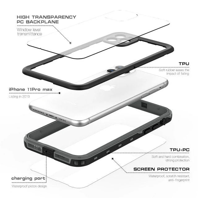 Smartphone Case IP68 Waterproof Shockproof Protection