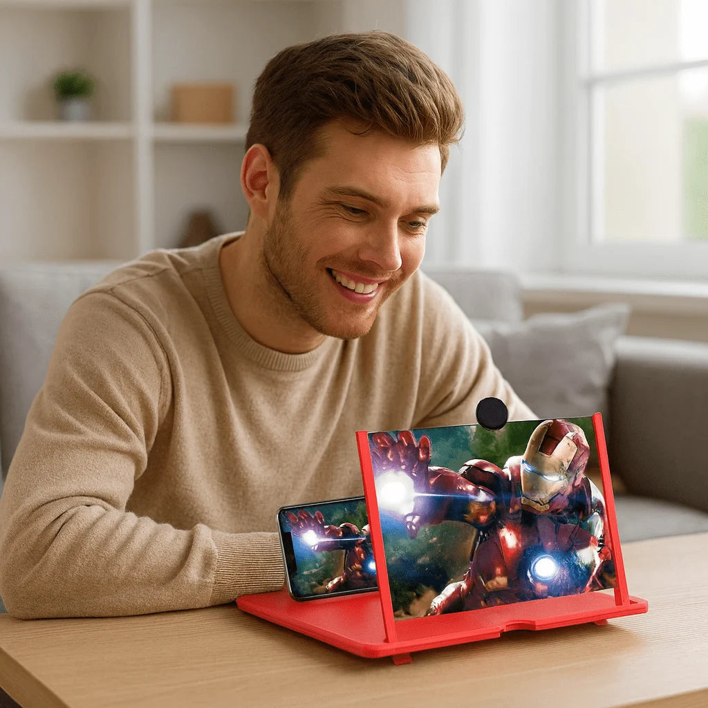Smartphone Screen Magnifier HD Foldable 3X–4X Magnification