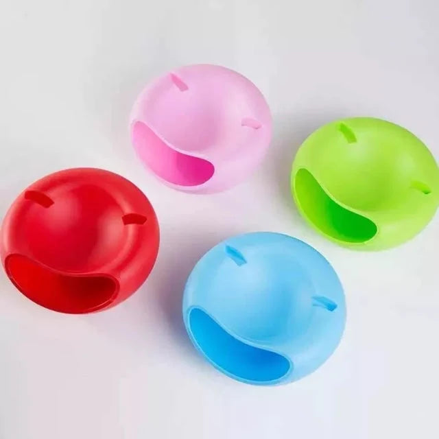 Snack Dish Double-Layer With Built-In Phone Holder
