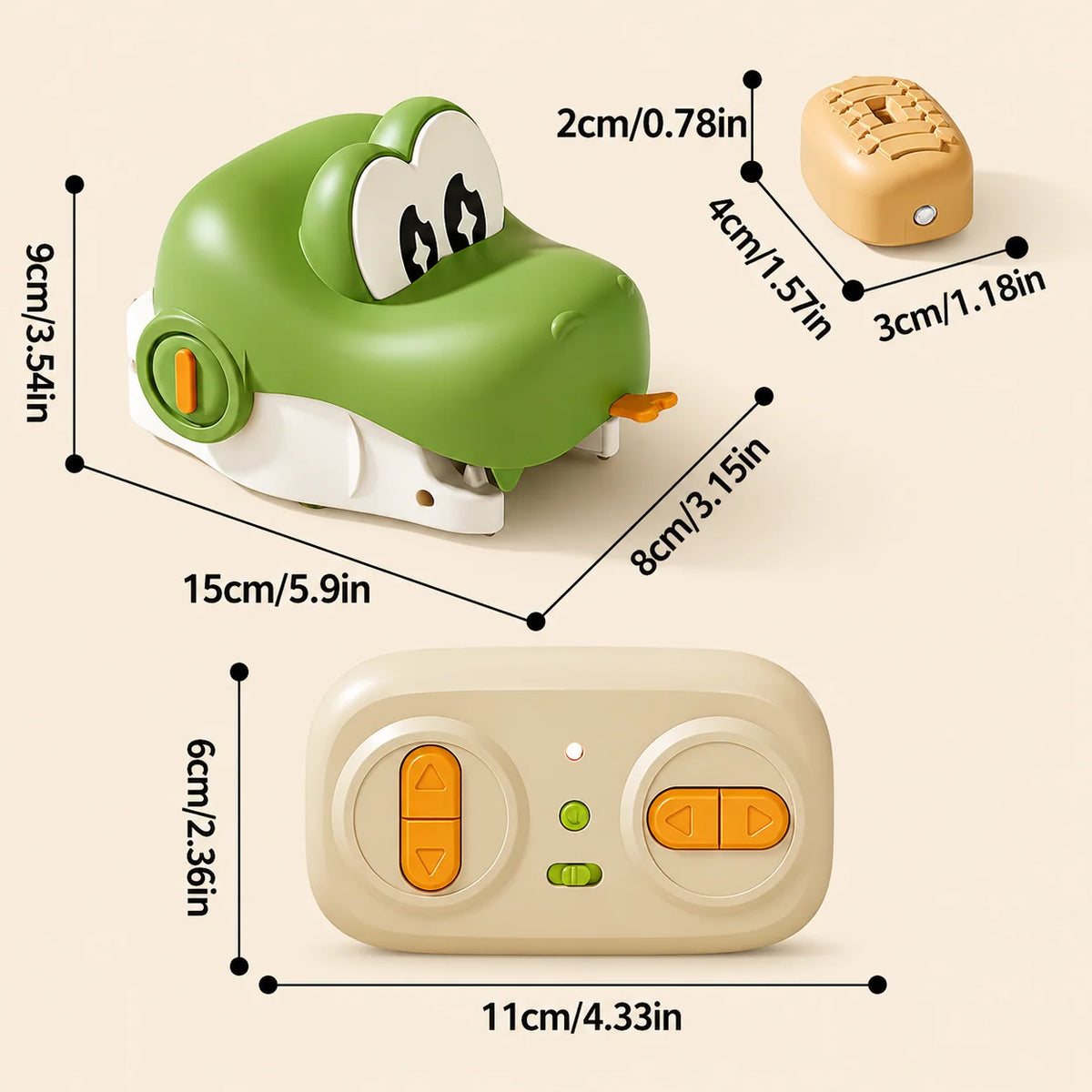 Snake Toy Remote-Controlled USB Rechargeable With 8 Food Pieces
