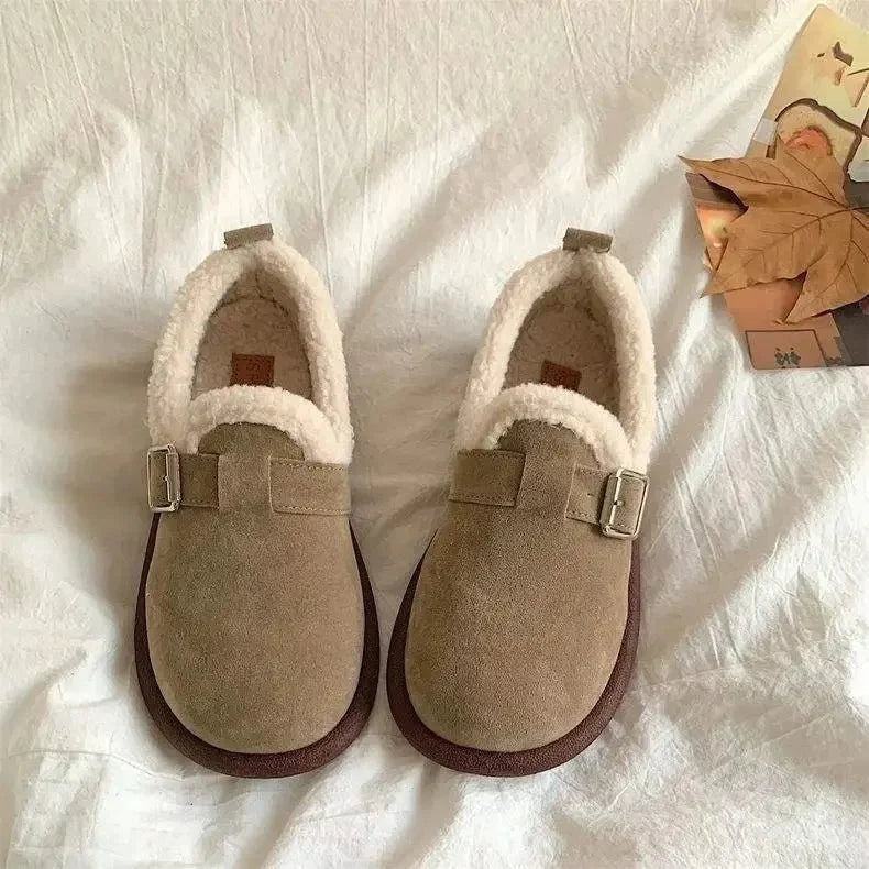 Sneakers Fleece-Lined Slip-On Retro Style
