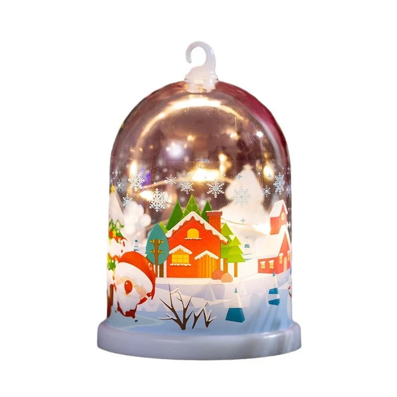 Snow Globe Glass Dome Warm LED Artistic Scene