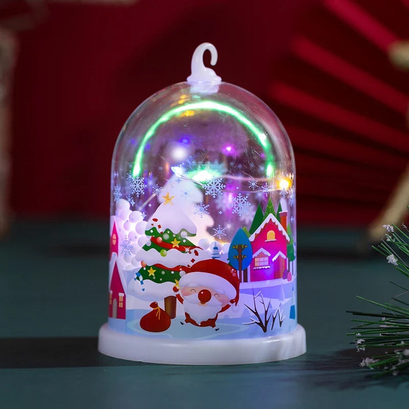 Snow Globe Glass Dome Warm LED Artistic Scene