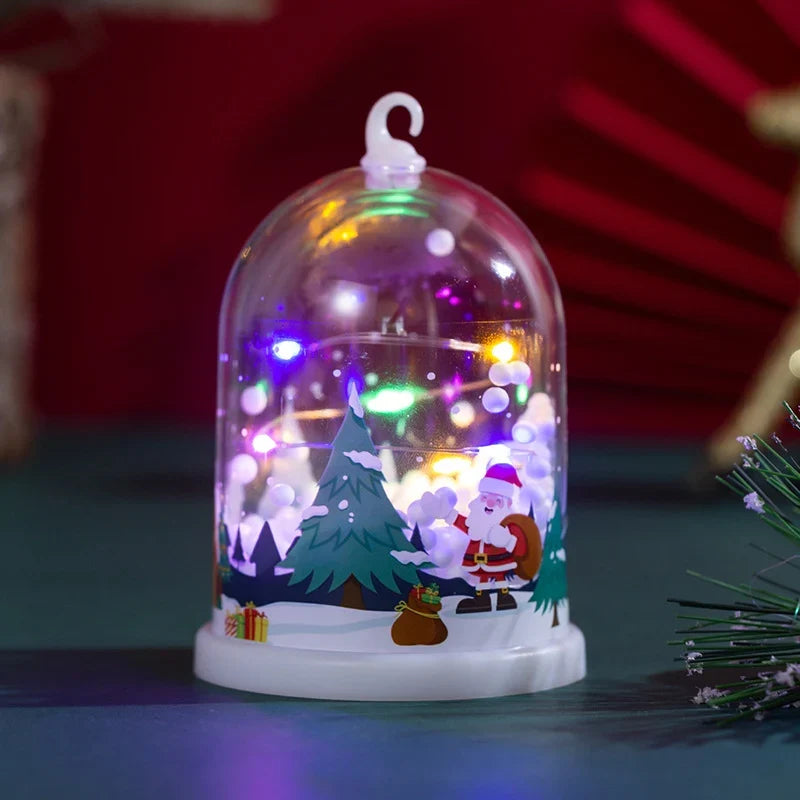 Snow Globe Glass Dome Warm LED Artistic Scene