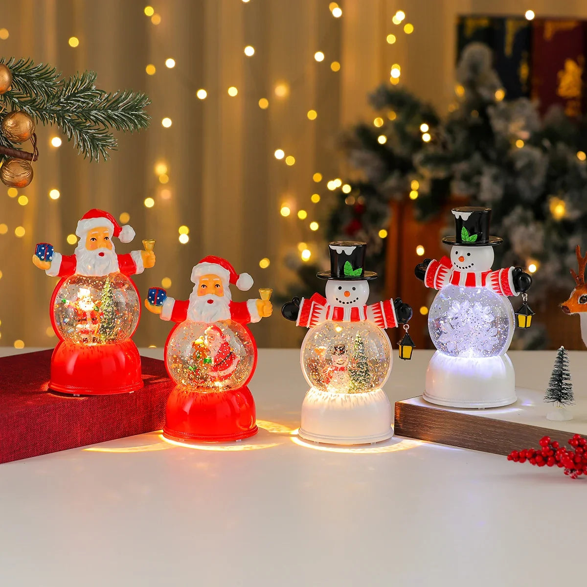 Snow Globe LED Illuminated & Battery Powered