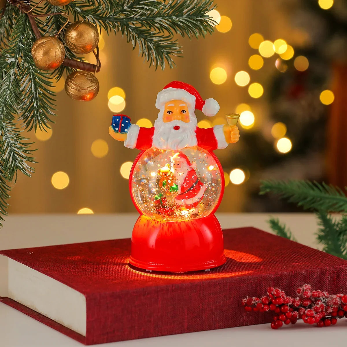 Snow Globe LED Illuminated & Battery Powered