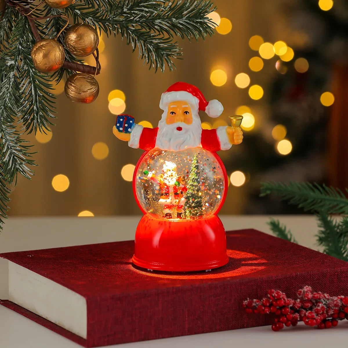 Snow Globe LED Illuminated & Battery Powered