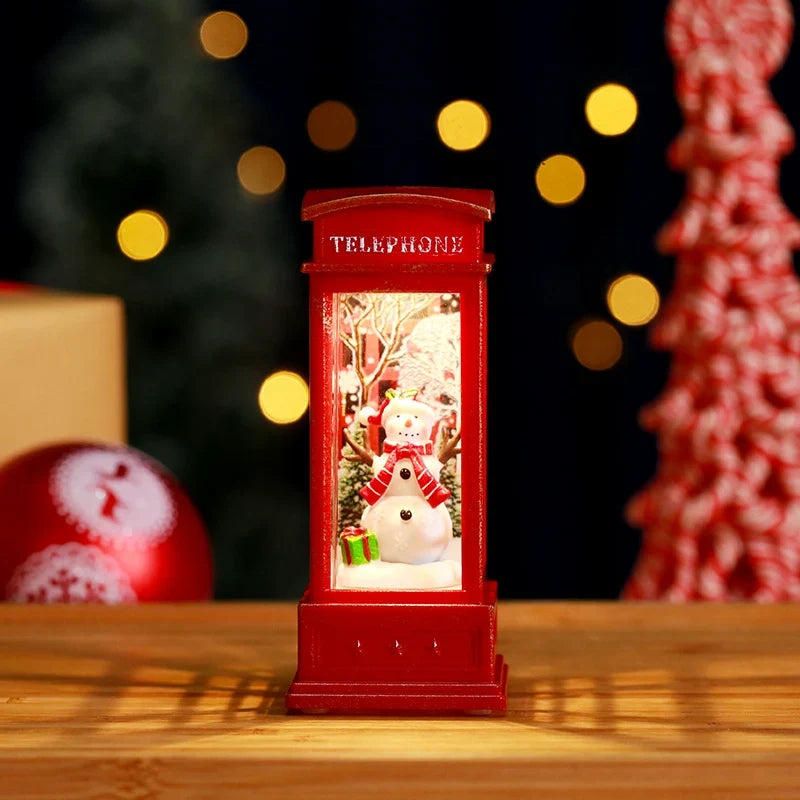 Snow Globe Lantern Shimmering Lights Durable Construction