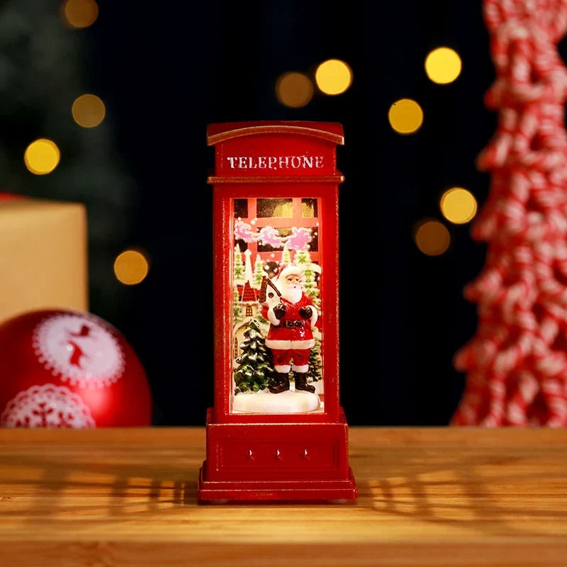 Snow Globe Lantern Shimmering Lights Durable Construction
