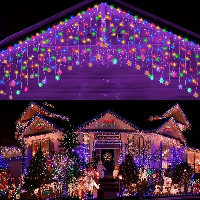 Snowflake String Lights USB Powered 13.1 Ft