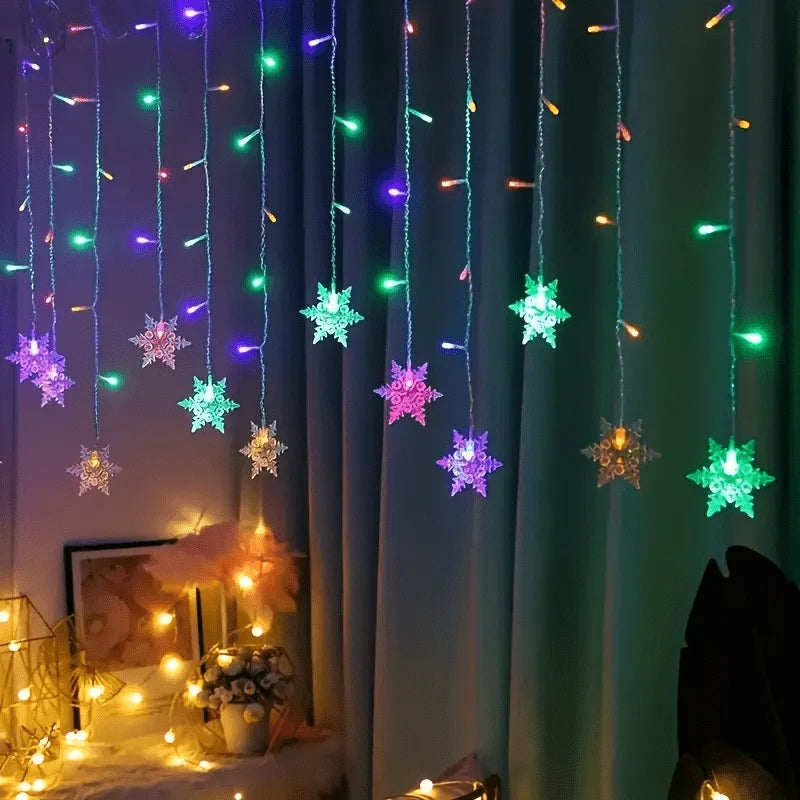 Snowflake String Lights USB Powered 13.1 Ft